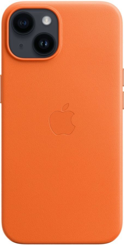 Купить  Apple iPhone 14 Leather Case with MagSafe, orange (MPP83FE-A)-2.jpg